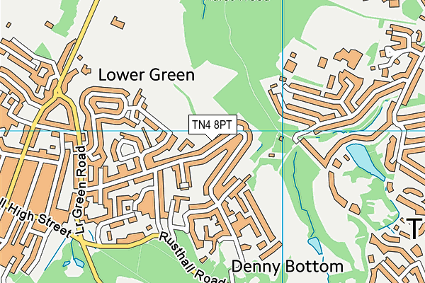 TN4 8PT map - OS VectorMap District (Ordnance Survey)