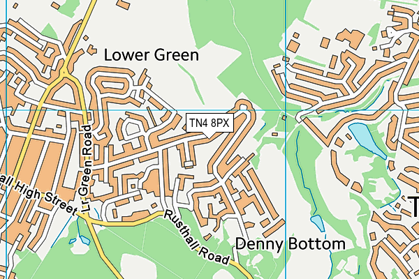 TN4 8PX map - OS VectorMap District (Ordnance Survey)