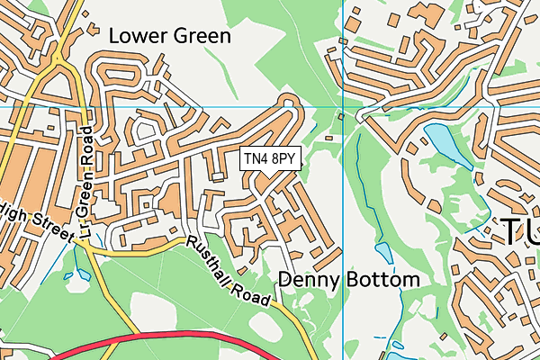 TN4 8PY map - OS VectorMap District (Ordnance Survey)