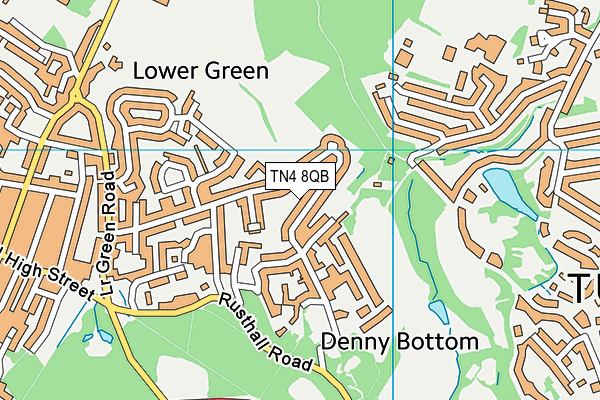 TN4 8QB map - OS VectorMap District (Ordnance Survey)