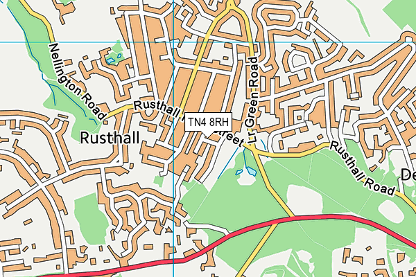 TN4 8RH map - OS VectorMap District (Ordnance Survey)