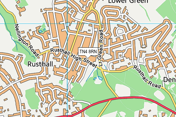 TN4 8RN map - OS VectorMap District (Ordnance Survey)