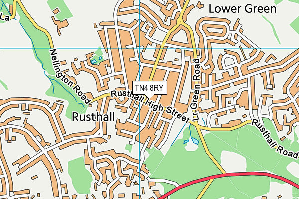 TN4 8RY map - OS VectorMap District (Ordnance Survey)