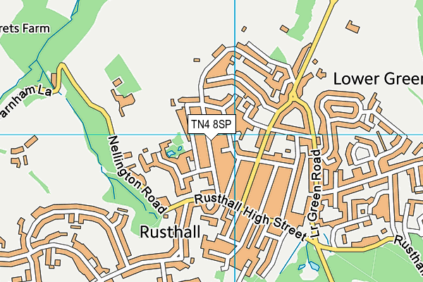 TN4 8SP map - OS VectorMap District (Ordnance Survey)