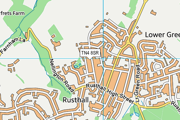 TN4 8SR map - OS VectorMap District (Ordnance Survey)