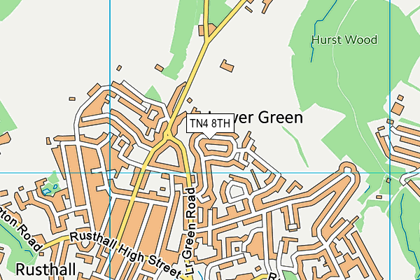 TN4 8TH map - OS VectorMap District (Ordnance Survey)