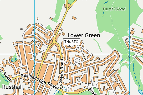 TN4 8TQ map - OS VectorMap District (Ordnance Survey)