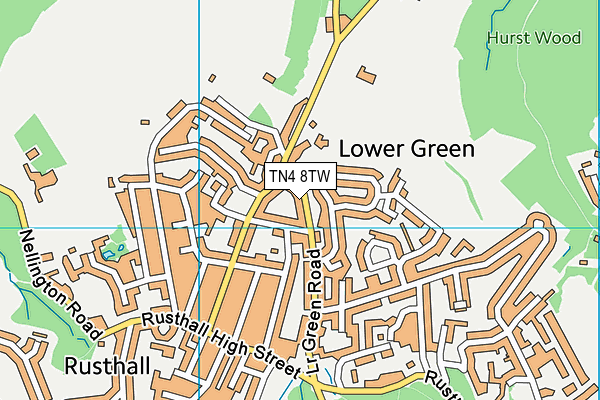 Map of WOODBURY CLOSE RESIDENTS ASSOCIATION LIMITED at district scale