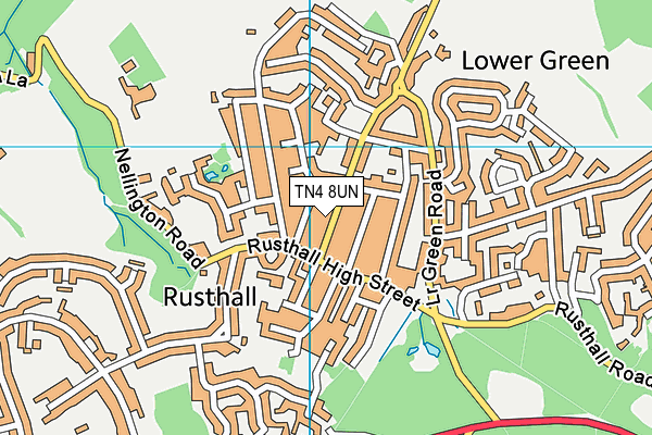 TN4 8UN map - OS VectorMap District (Ordnance Survey)