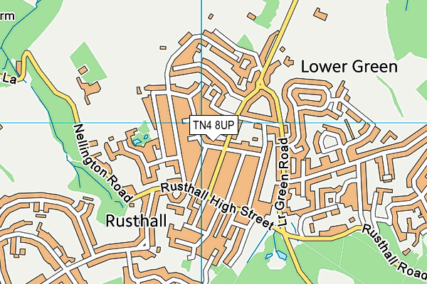TN4 8UP map - OS VectorMap District (Ordnance Survey)