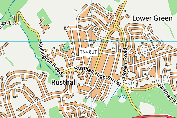 TN4 8UT map - OS VectorMap District (Ordnance Survey)