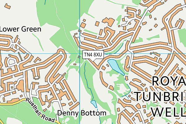 TN4 8XU map - OS VectorMap District (Ordnance Survey)