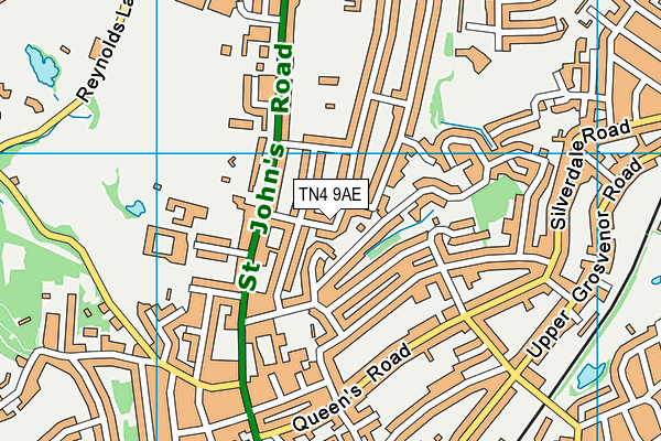 TN4 9AE map - OS VectorMap District (Ordnance Survey)
