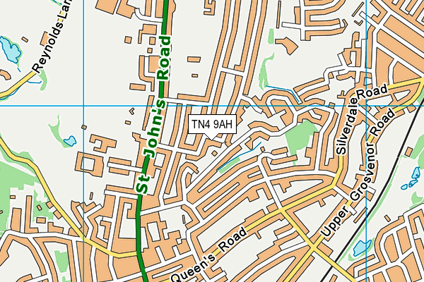 TN4 9AH map - OS VectorMap District (Ordnance Survey)