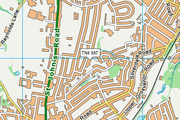 TN4 9AT map - OS VectorMap District (Ordnance Survey)