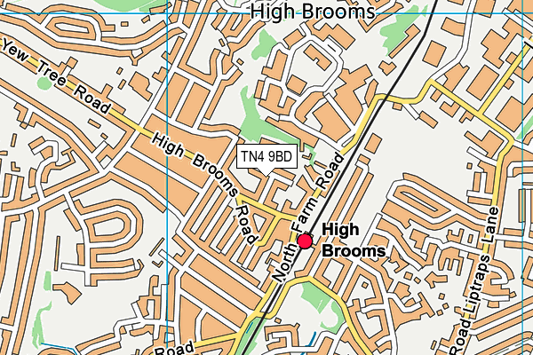 TN4 9BD map - OS VectorMap District (Ordnance Survey)