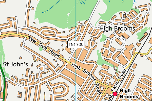 TN4 9DU map - OS VectorMap District (Ordnance Survey)