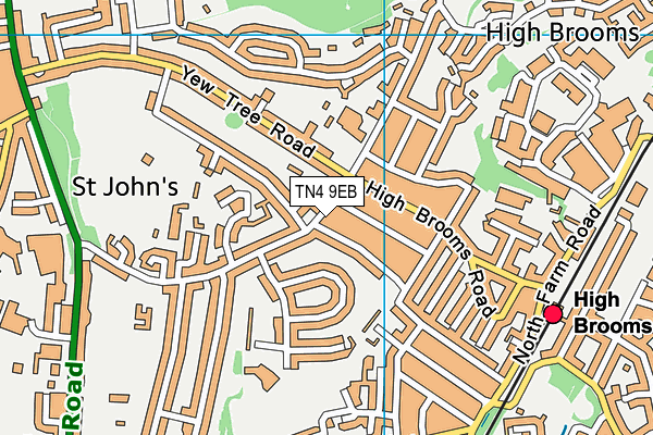 TN4 9EB map - OS VectorMap District (Ordnance Survey)