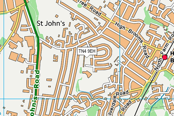 TN4 9EH map - OS VectorMap District (Ordnance Survey)