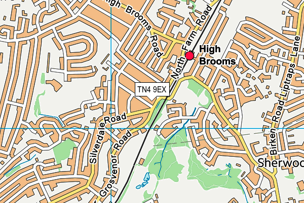 TN4 9EX map - OS VectorMap District (Ordnance Survey)