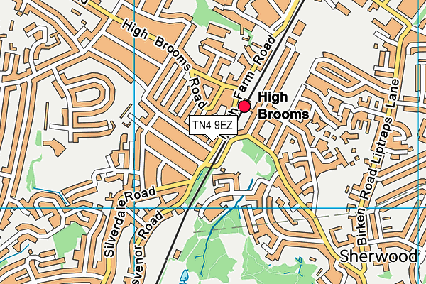 TN4 9EZ map - OS VectorMap District (Ordnance Survey)