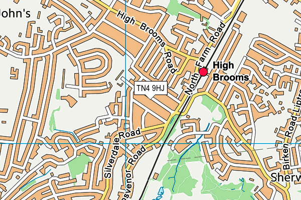 TN4 9HJ map - OS VectorMap District (Ordnance Survey)