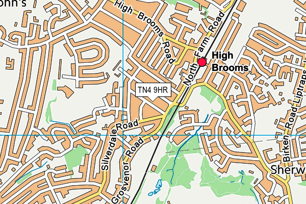 TN4 9HR map - OS VectorMap District (Ordnance Survey)