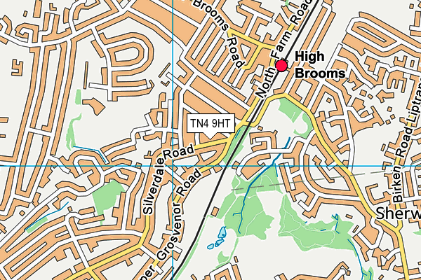 TN4 9HT map - OS VectorMap District (Ordnance Survey)