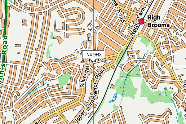 TN4 9HX map - OS VectorMap District (Ordnance Survey)