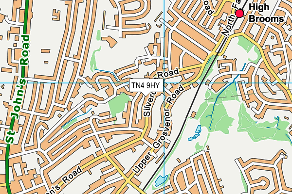 TN4 9HY map - OS VectorMap District (Ordnance Survey)