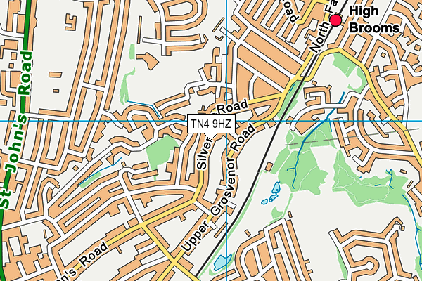 TN4 9HZ map - OS VectorMap District (Ordnance Survey)