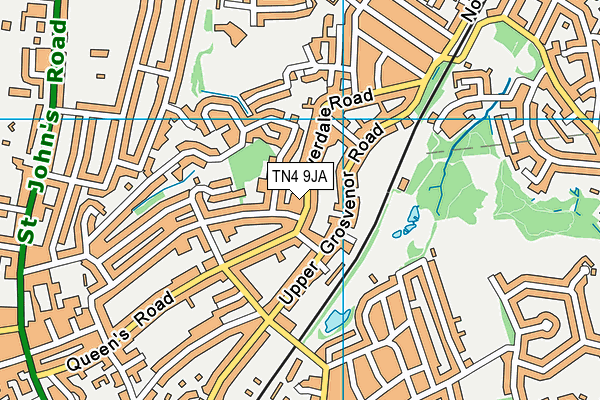 TN4 9JA map - OS VectorMap District (Ordnance Survey)