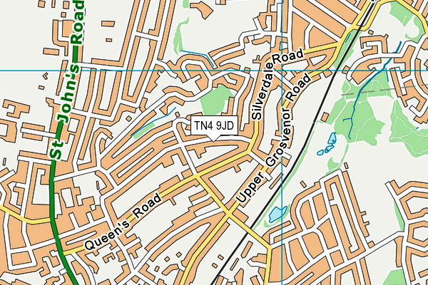 TN4 9JD map - OS VectorMap District (Ordnance Survey)