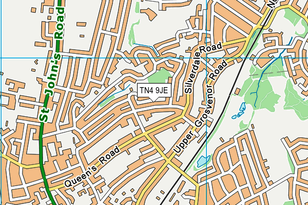 TN4 9JE map - OS VectorMap District (Ordnance Survey)