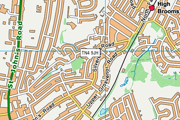 TN4 9JH map - OS VectorMap District (Ordnance Survey)