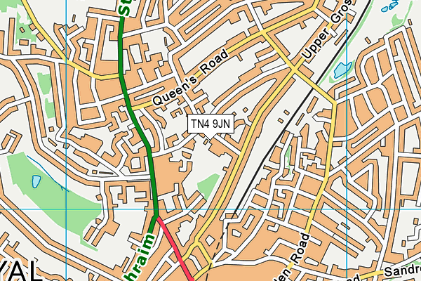 TN4 9JN map - OS VectorMap District (Ordnance Survey)