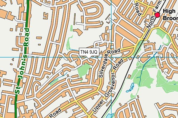 TN4 9JQ map - OS VectorMap District (Ordnance Survey)