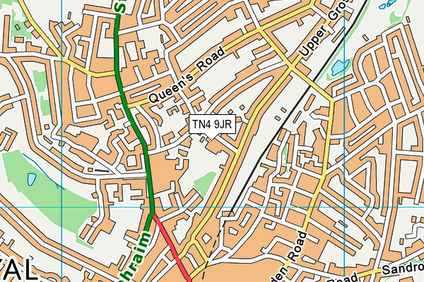 TN4 9JR map - OS VectorMap District (Ordnance Survey)