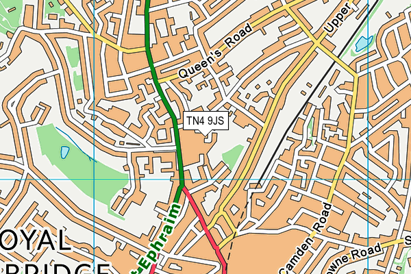 TN4 9JS map - OS VectorMap District (Ordnance Survey)