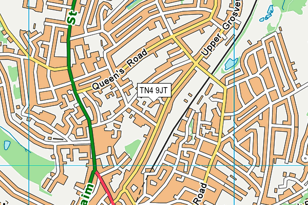 TN4 9JT map - OS VectorMap District (Ordnance Survey)