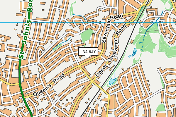 TN4 9JY map - OS VectorMap District (Ordnance Survey)