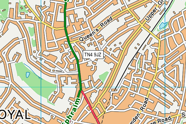 TN4 9JZ map - OS VectorMap District (Ordnance Survey)