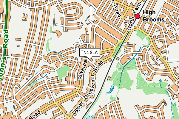 TN4 9LA map - OS VectorMap District (Ordnance Survey)