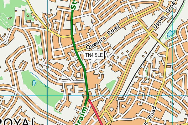 TN4 9LE map - OS VectorMap District (Ordnance Survey)