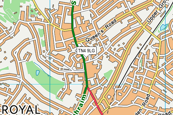 TN4 9LG map - OS VectorMap District (Ordnance Survey)