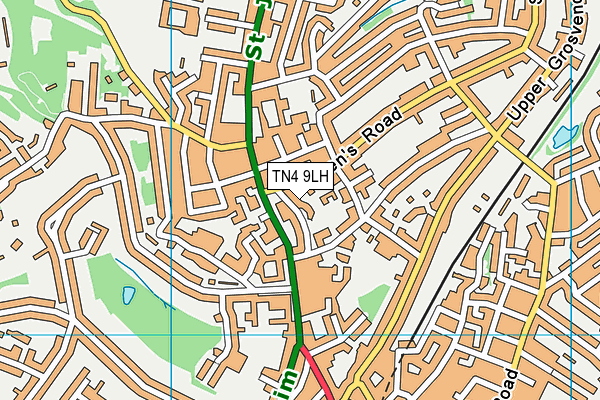 TN4 9LH map - OS VectorMap District (Ordnance Survey)