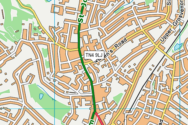 TN4 9LJ map - OS VectorMap District (Ordnance Survey)
