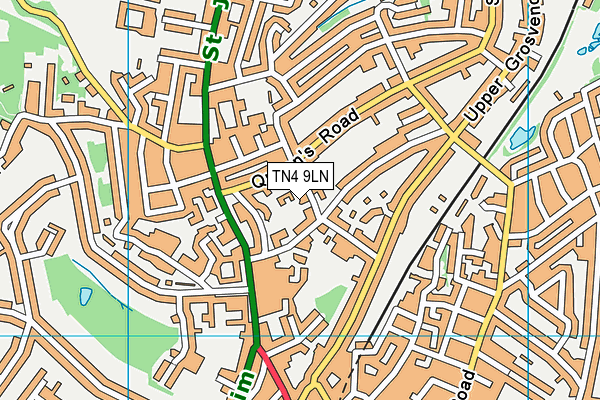 TN4 9LN map - OS VectorMap District (Ordnance Survey)