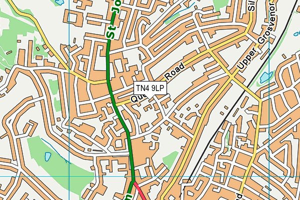 TN4 9LP map - OS VectorMap District (Ordnance Survey)