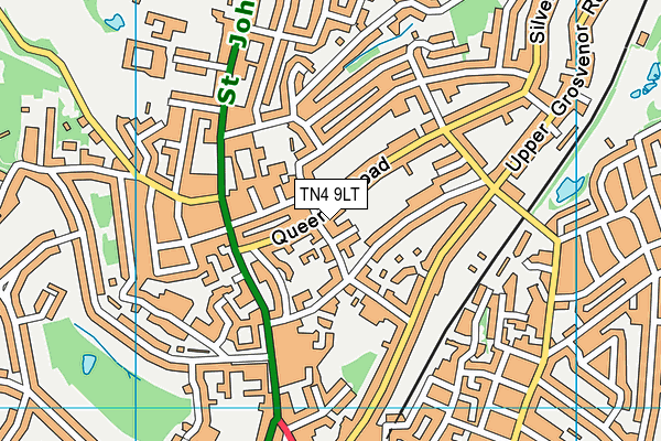 TN4 9LT map - OS VectorMap District (Ordnance Survey)